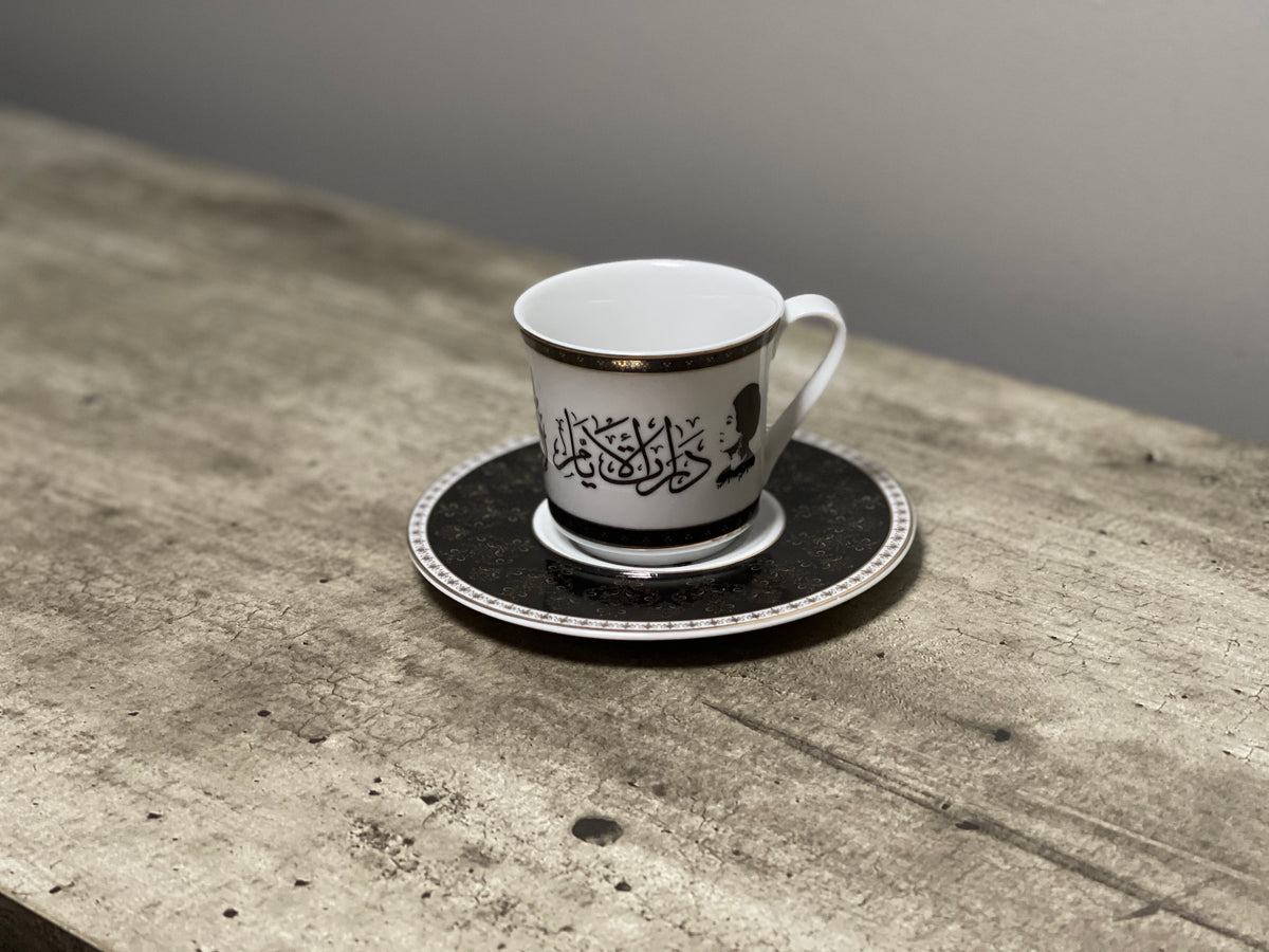 DUANMUL 5oz Porcelain Espresso Cups Set of 6, Mini Coffee Mugs