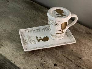 Open image in slideshow, Umm Kulthum Coffee and Tea Mug set (3pcs)

