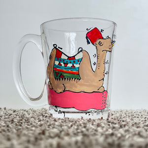 Smoking Camel Handmade Glass Cup